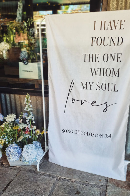 Personalized Wedding Sign / I Have Found the One Whom My Soul Loves song of Solomon