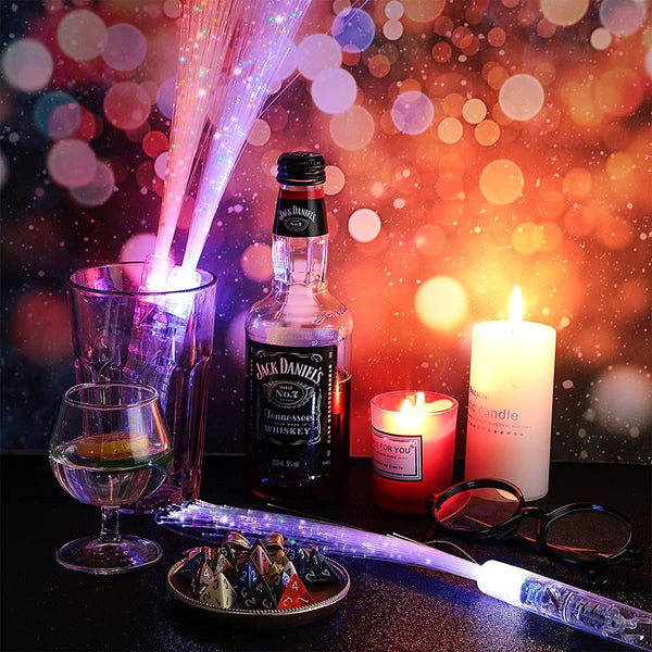 Lighted Fiber Optic Wands for Wedding Send-off, Anniversary Celebrations 