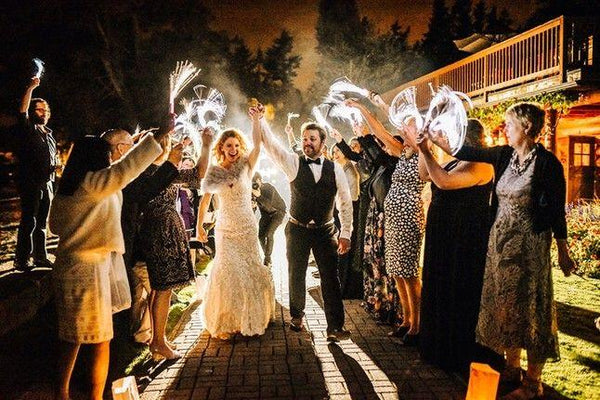 Lighted Fiber Optic Wands for Wedding Send-off, Anniversary Celebrations 