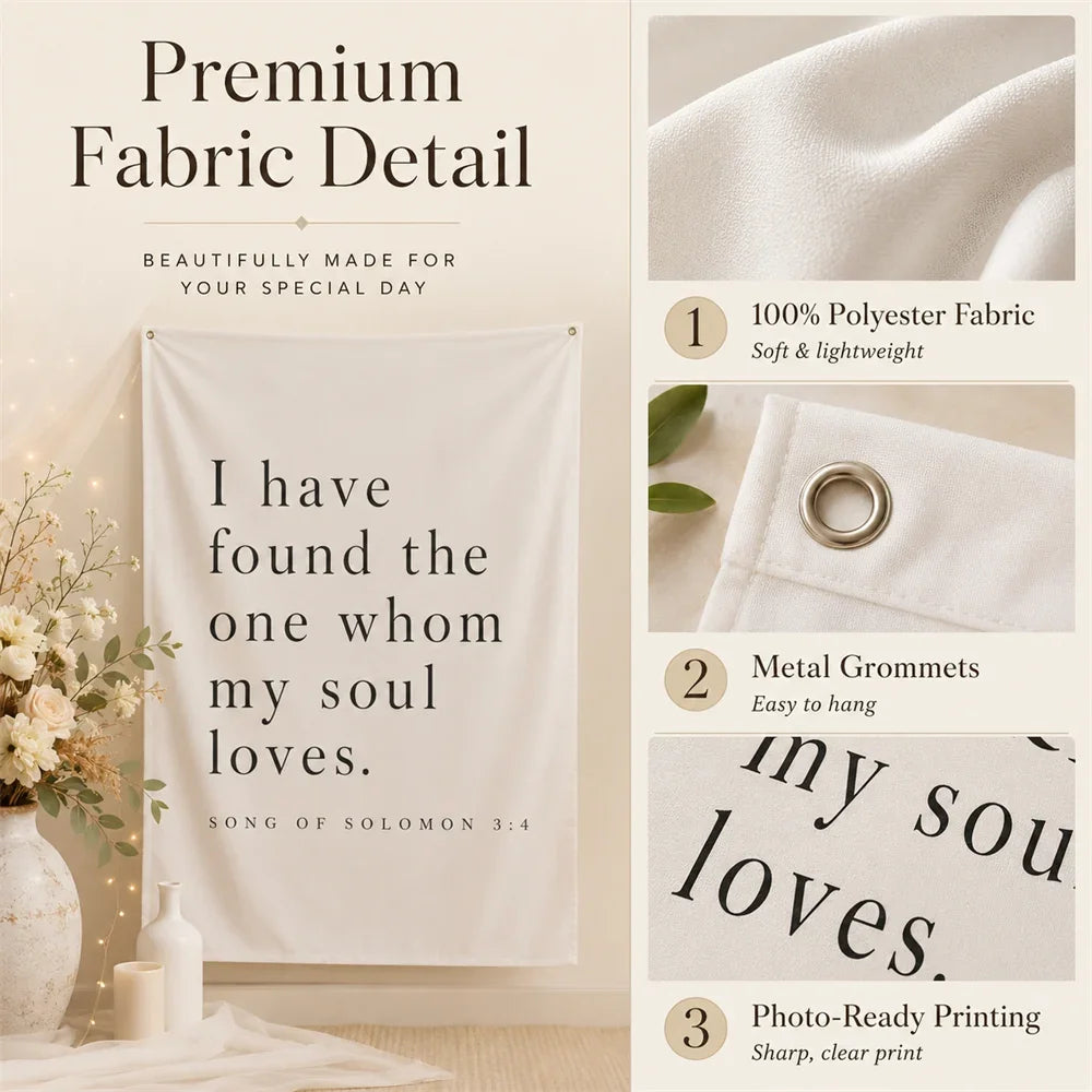 Personalized Wedding Backdrop for Photography, Outdoor Wedding Ceremony Decorations
