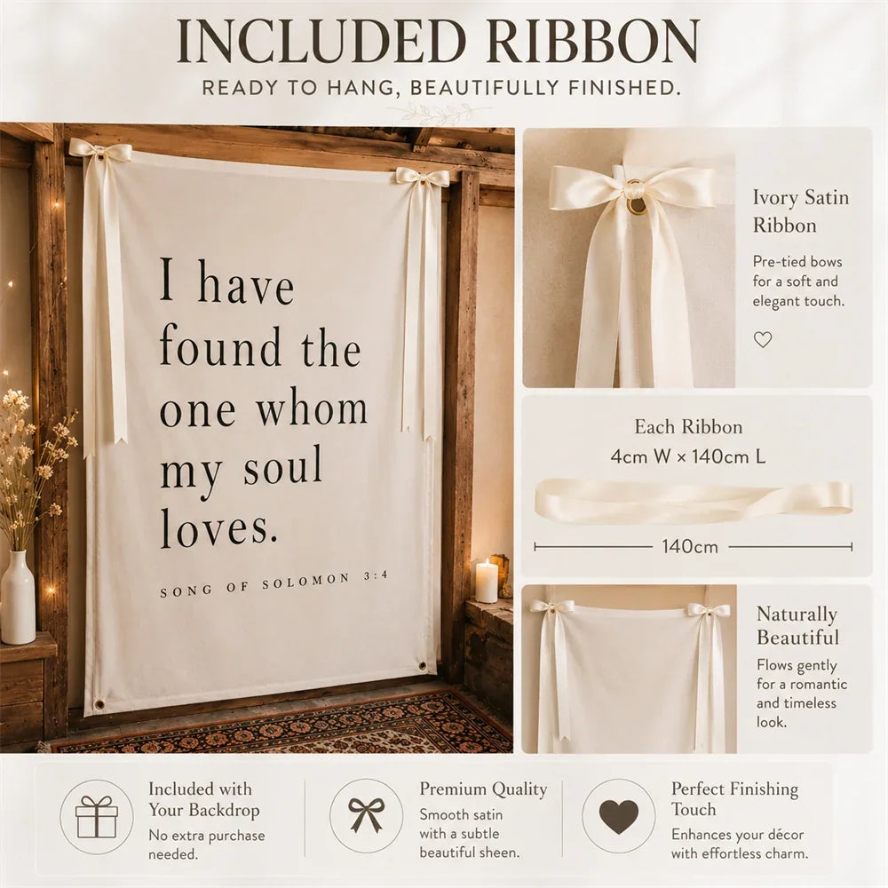 Personalized Wedding Backdrop for Photography, Outdoor Wedding Ceremony Decorations