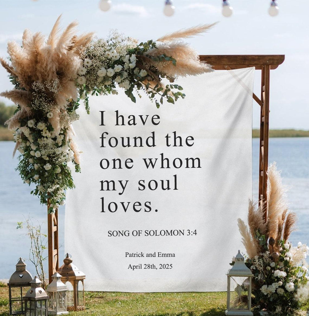 Personalized Wedding Backdrop for Photography, Outdoor Wedding Ceremon ...