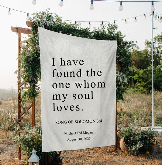 Personalized Wedding Backdrop for Photography, Outdoor Wedding Ceremony Decorations