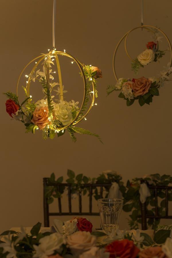 10pcs Wooden Bamboo Floral Hoop Wreath DIY Macrame Craft Wall Hanging Hoop Ring For Christmas Easter Wedding Party Decoration - Hibrides