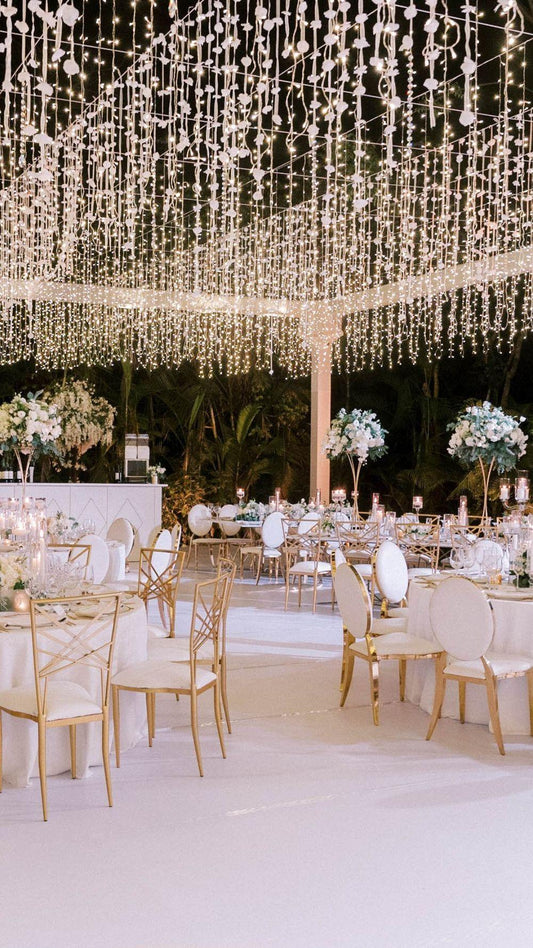 LED Icicle String Lights, Christmas Icicle Lights 16.4ft Window Curtain Starry Fairy Lights Plug in 8 Modes for Wedding Party - Hibrides