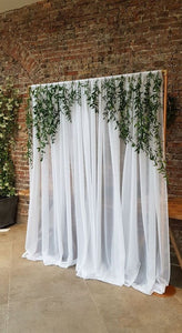 10x10FT White Backdrop Curtains for Wedding - White Curtain lights Wedding Backdrop Decorations