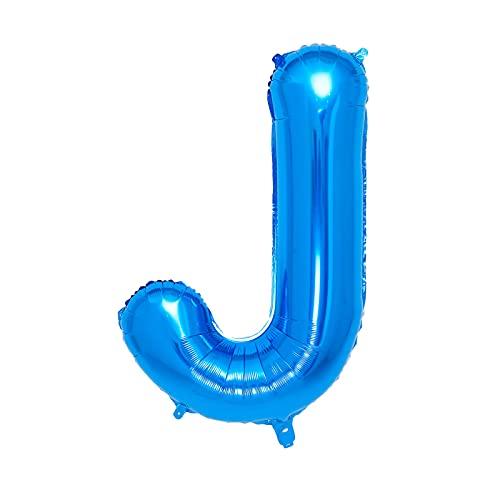 40 Inch Single Blue Alphabet Giant Letter Foil Balloons Aluminum for Wedding Birthday Party Decorations - Hibrides