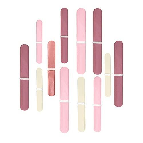 12 PCS Dusty Rose Blush Pink Tissue Pom Poms for Birthday Wedding Decorations - Hibrides