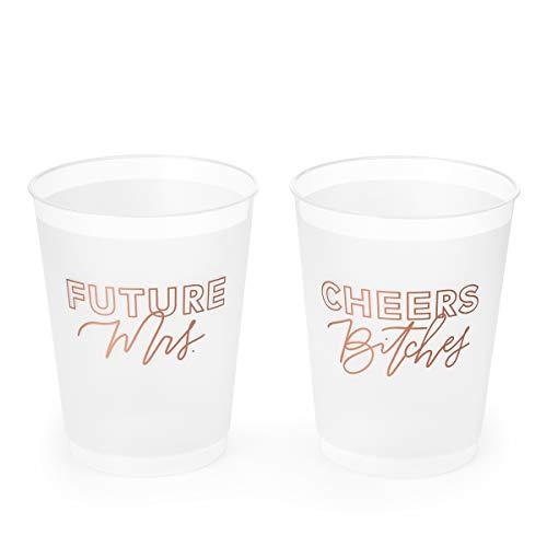 Bachelorette Party Decorations Future Mrs. + Cheers Reusable Cups - Hibrides