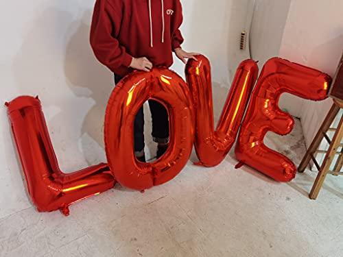 40 Inch Single Blue Alphabet Giant Letter Foil Balloons Aluminum for Wedding Birthday Party Decorations - Hibrides