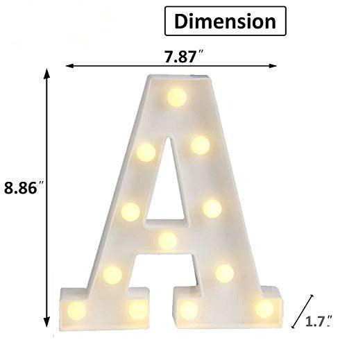 LED Marquee Letter Lights Sign, Alphabet Letter Lights for Home Wedding Decoration - Hibrides