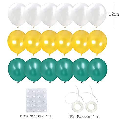 Jungle Safari Party Decorations-Walking Animal Balloons & Multicolor Triangle Flag Banner - Hibrides