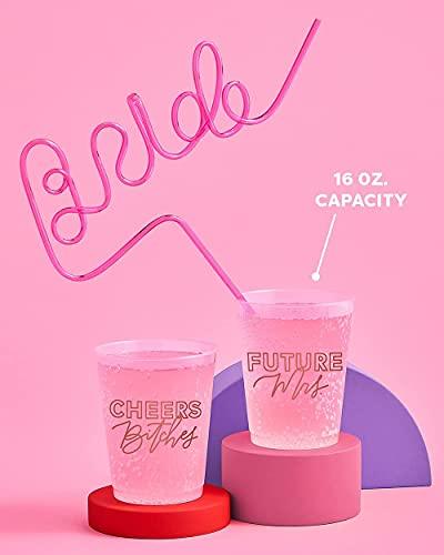 Bachelorette Party Decorations Future Mrs. + Cheers Reusable Cups - Hibrides