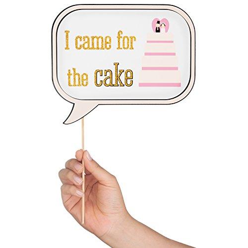 31 Printed Pieces Wedding Photo Booth Props for Wedding Decorations - Hibrides