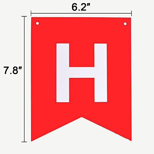 Birthday Decorations Banner with Tissue Pom Poms for Rainbow Birthday Party - Hibrides