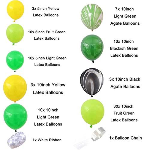 214pcs Dinosaur Birthday Balloon Garland Party Decorations for Jungle Birthday Party - Hibrides