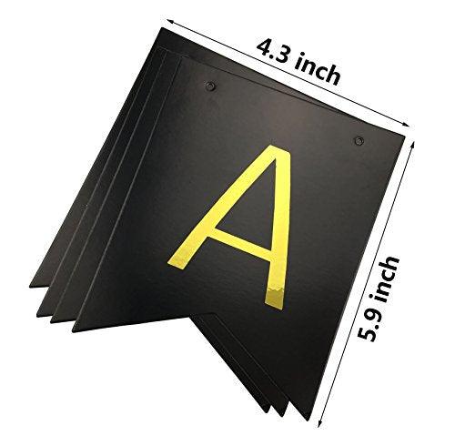 Black Happy Fucking Birthday Bunting Banner for Birthday Decorations - Hibrides