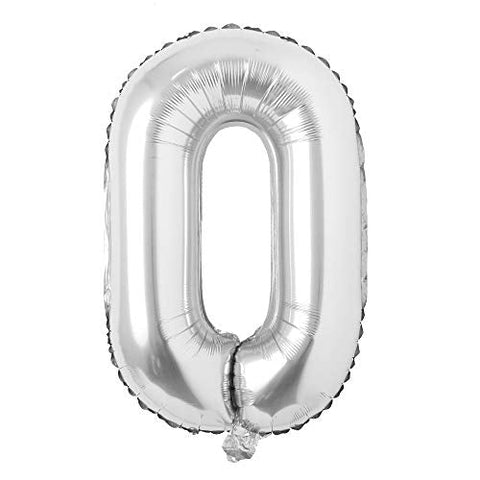 40 inch Letter Balloons Silver Alphabet Number Balloon for Wedding Bachelorette Party Decoration - Hibrides