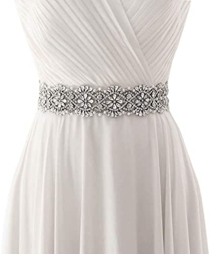 Rhinestone Bridal Belt Crystal Wedding Dress Belt Shiny Wedding Access ...