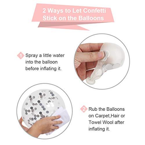 120 pcs Silver Blue Balloons Garland Kit for Bridal Shower Wedding Decorations - Hibrides