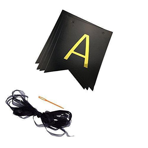 Black Happy Fucking Birthday Bunting Banner for Birthday Decorations - Hibrides