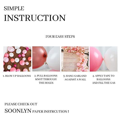 140Pcs Rose Gold Balloons 12" for Baby Shower Wedding Party Decorations - Hibrides