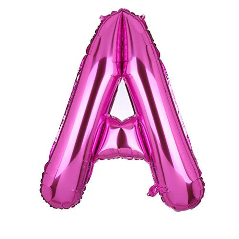 40 Inch Jumbo Pink Alphabet Mylar Foil Helium Letter Balloons for Bridal Shower Anniversary - Hibrides