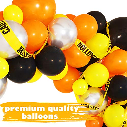 120 Pcs Construction Party Balloon Garland Kit for Birthday Party Decorations - Hibrides