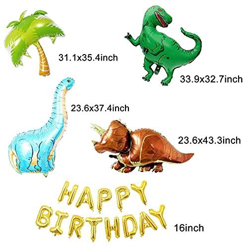 214pcs Dinosaur Birthday Balloon Garland Party Decorations for Jungle Birthday Party - Hibrides