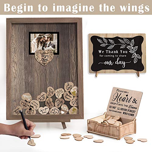 Personalized Wedding Guest Book Alternative for Rustic Wedding Decorations - Hibrides