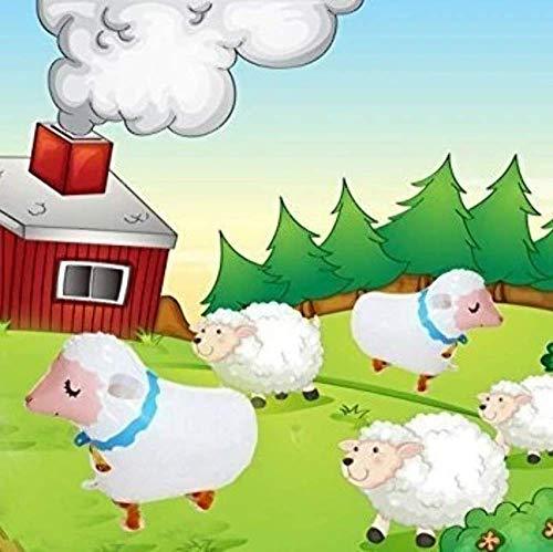 6pcs Walking Farm Animal Balloon Birthday Party Balloon Decorations - Hibrides
