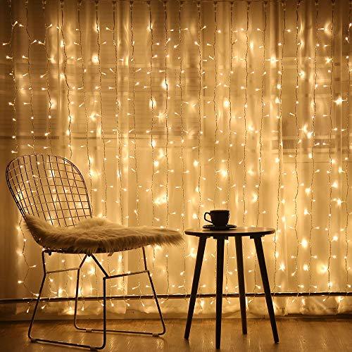 9.8 Feet Hanging Window Curtain Lights for Wedding Decorations and Party - Hibrides