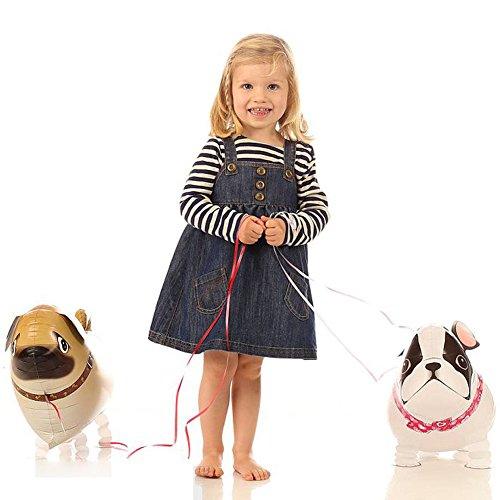 6pcs Puppy Dogs Birthday Balloons for Animal Theme Birthday Party Decorations - Hibrides