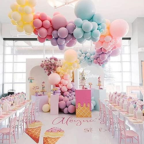 139pcs Unicorn Rainbow Macaroon Balloons Garland for Baby Shower Birthday - Hibrides