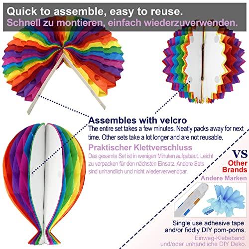 Premium Reusable Birthday Banner Decorations Happy Birthday Decorations for Women - Hibrides