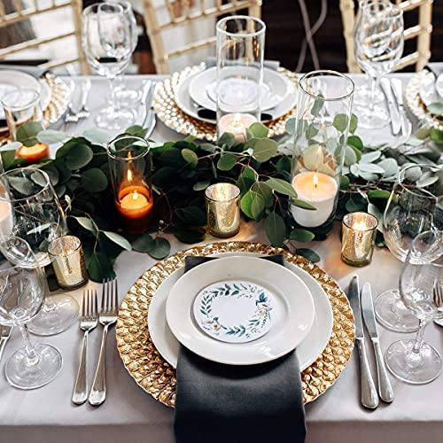 Gold Votive Candle Holders Set of 36 for Wedding Table Decorations - Hibrides