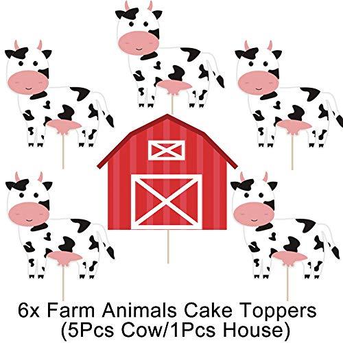 85pcs Funny Cow Party Balloon Arch Decorations with Happy Birthday Banner - Hibrides