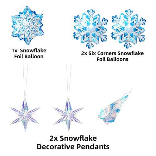90Pcs Snowflake Balloon Garland Arch kit for Winter Wonderland Christmas - Hibrides