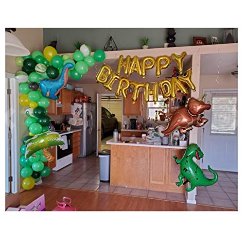 214pcs Dinosaur Birthday Balloon Garland Party Decorations for Jungle Birthday Party - Hibrides