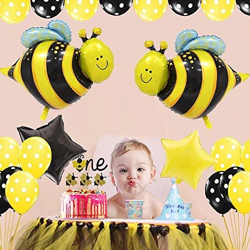 37Pcs Bumblebee Party Decorations Set Honey Bee Theme for Baby Shower Birthday Party - Hibrides