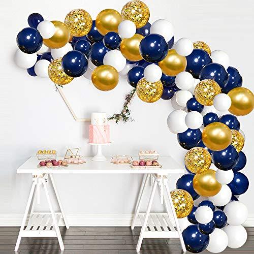 120pcs Navy Blue Balloons Garland Kit for Wedding and Birthday Decorations - Hibrides