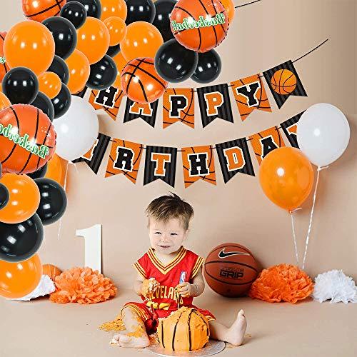 110 Pcs Basketball Theme Balloon Garland Arch Kit for Baby Shower Birthday Party - Hibrides