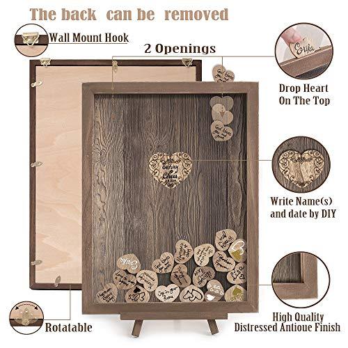 Personalized Wedding Guest Book Alternative for Rustic Wedding Decorations - Hibrides