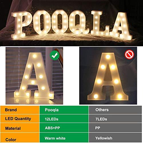 LED Marquee Letter Lights Sign, Alphabet Letter Lights for Home Wedding Decoration - Hibrides