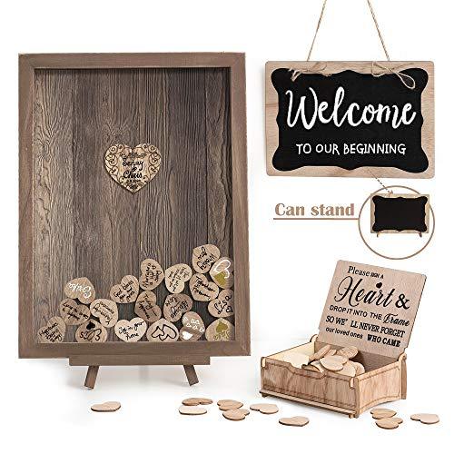Personalized Wedding Guest Book Alternative for Rustic Wedding Decorations - Hibrides