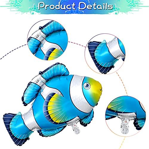 14 Pieces Sea Animal Balloons Under the Sea Balloons for Ocean Themed Party - Hibrides
