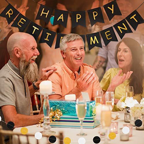Happy Retirement Banner for Retirement Party Decorations Supplies - Hibrides