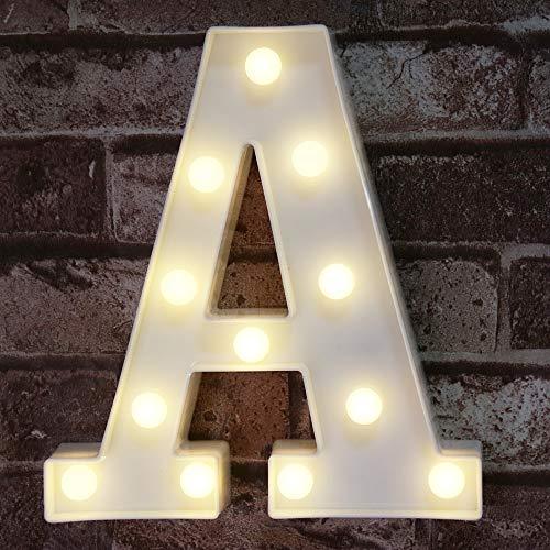 LED Marquee Letter Lights Sign, Alphabet Letter Lights for Home Wedding Decoration - Hibrides
