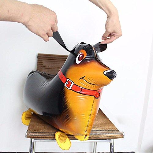 6pcs Puppy Dogs Birthday Balloons for Animal Theme Birthday Party Decorations - Hibrides