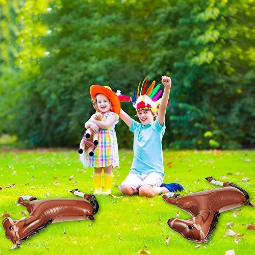 8 Pieces Mini Foil Horse Balloon Brown Horse Balloon Animal Themed Party Decorations - Hibrides